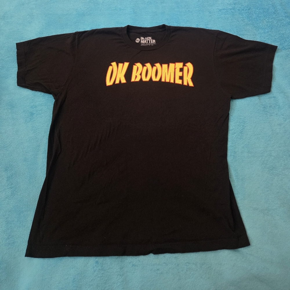 Black Matter 'OK Boomer' Black T-Shirt